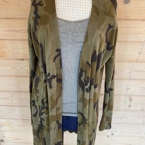 Sanctuary Long Camo Cardigan